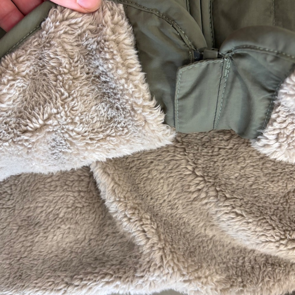 Carhartt Rain Defender Sherpa Lined Quilted Jacket Olive Green OJ6486-W Mens L - Picture 4 of 7